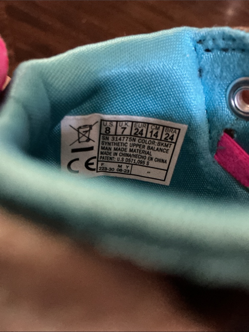Skechers -Sz 8-Twinkle Toes Lighted High-Top Sneakers Pink Rainbow - See Video - Picture 6 of 14